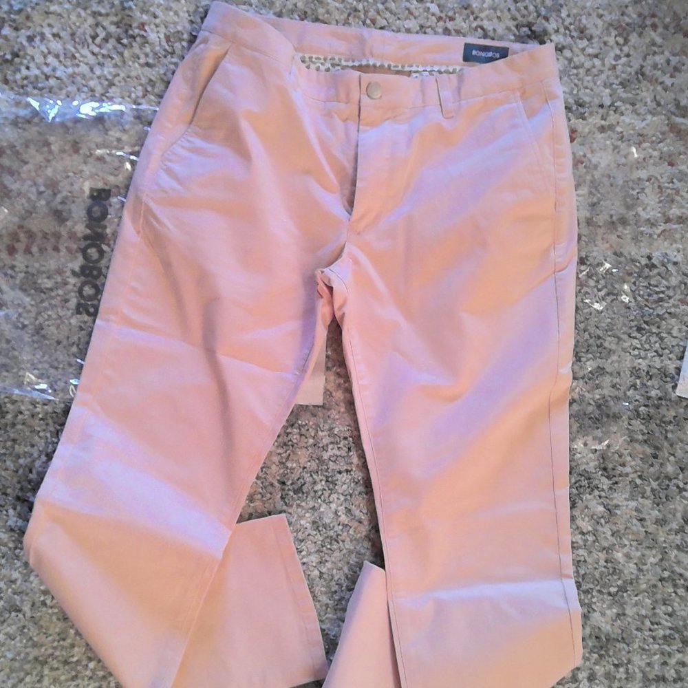 *NEW* Bonobos Men Pants - 35x32 - light pink
